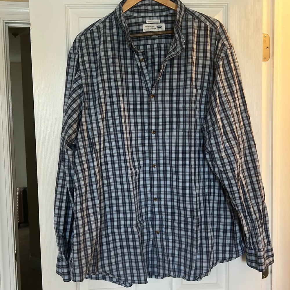 Blue Plaid Shirt